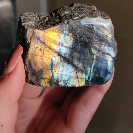 Labradorite Slab - Self Standing (#43) - Simply Affinity