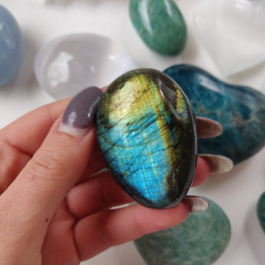 Labradorite Palm Stone (#34) - Simply Affinity