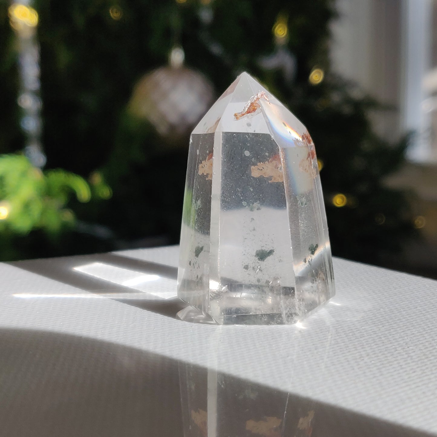 Garden Quartz Point, Lodolite Point (#8)