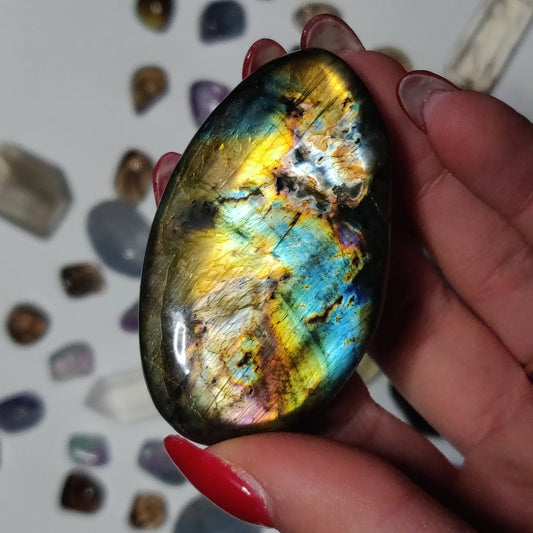 Labradorite Palm Stone (#86H) - Simply Affinity