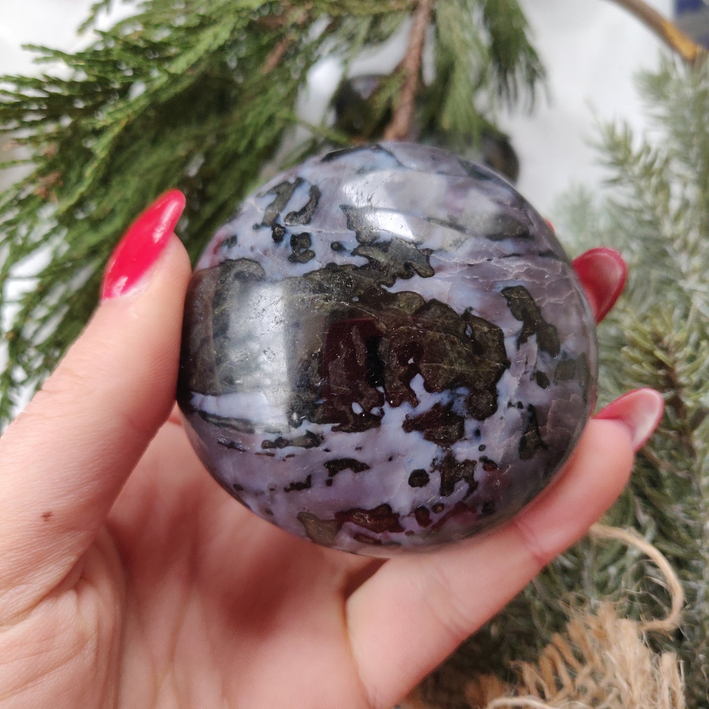 Mystic Merlinite Palm Stone (#1) - Simply Affinity