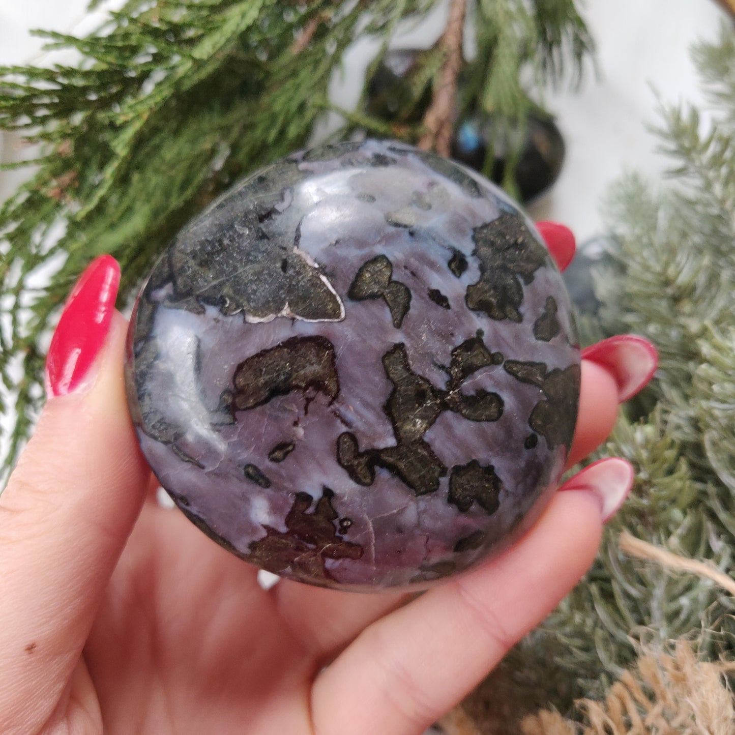 Mystic Merlinite Palm Stone (#1) - Simply Affinity