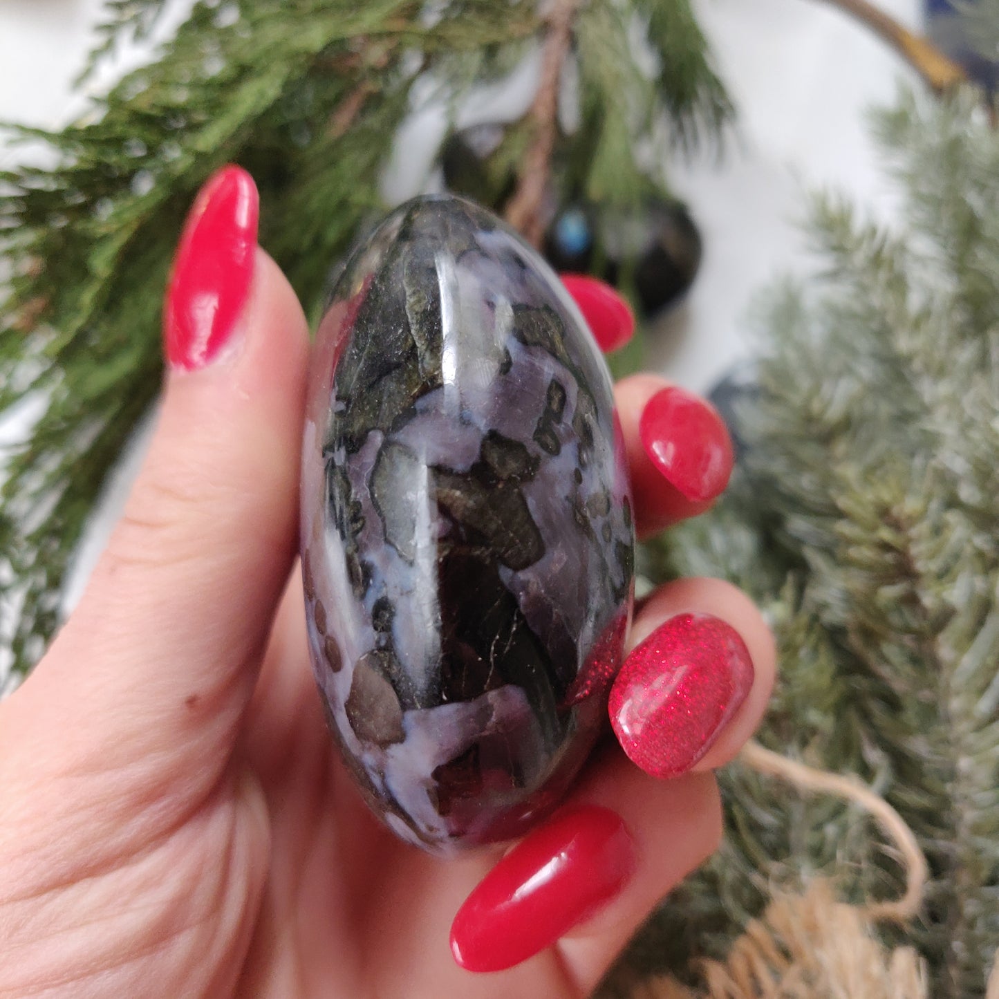 Mystic Merlinite Palm Stone (#1) - Simply Affinity