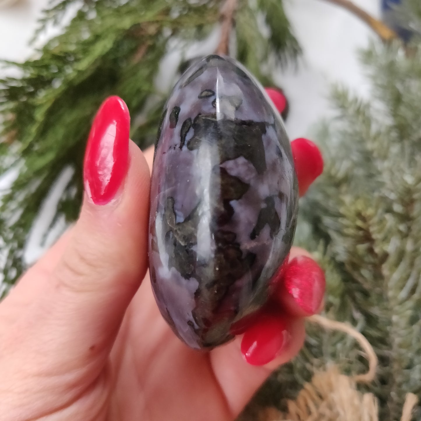 Mystic Merlinite Palm Stone (#1) - Simply Affinity