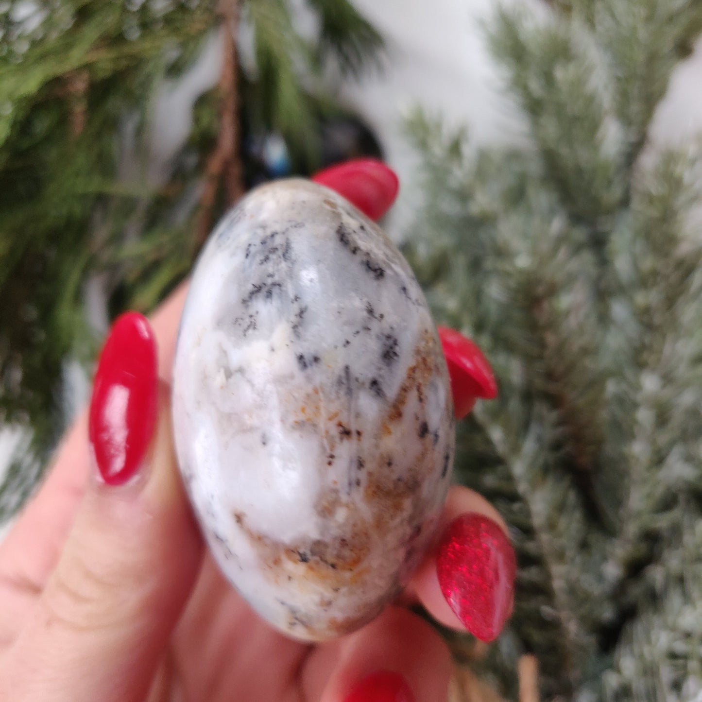Dendritic Opal Palm Stone (#23)