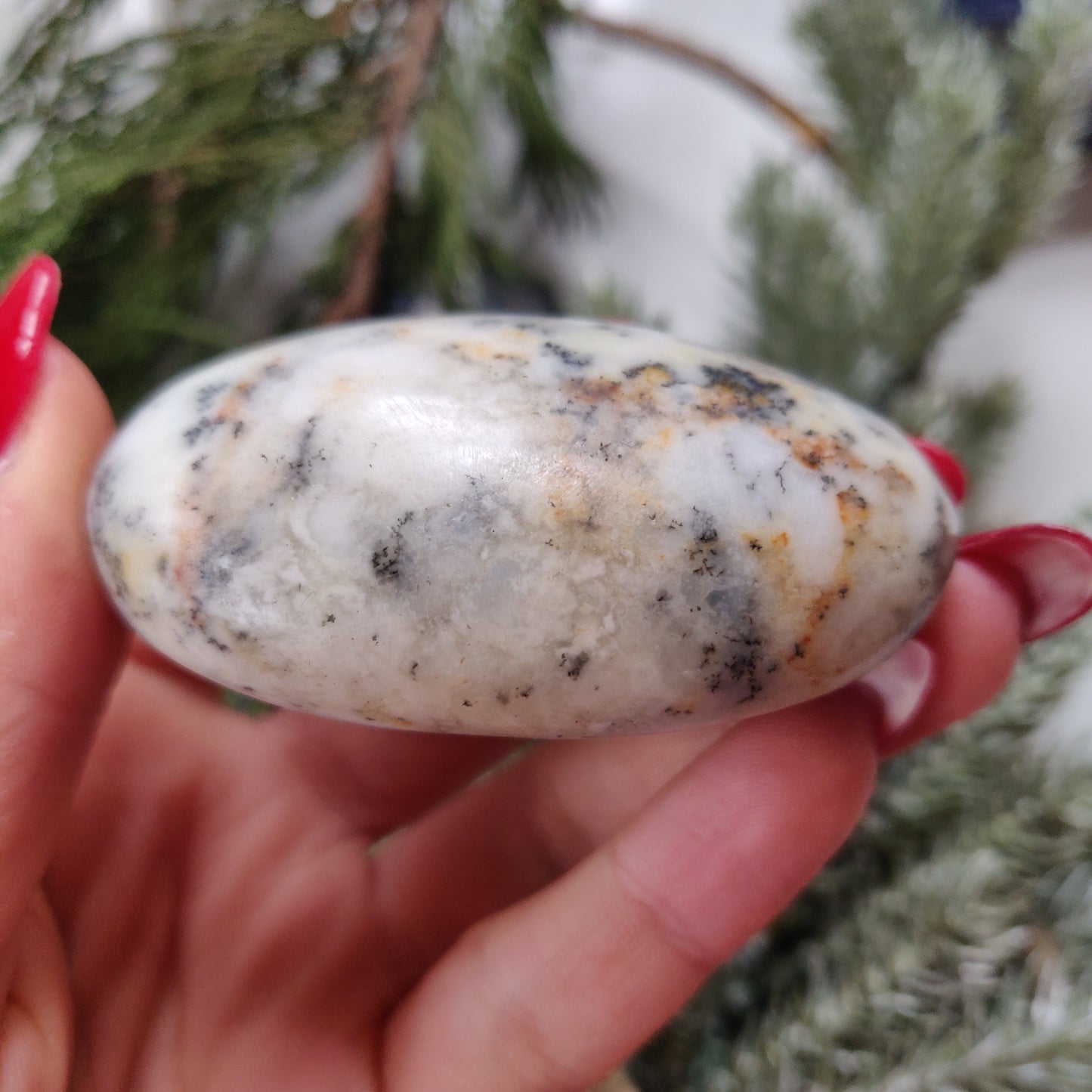 Dendritic Opal Palm Stone (#20)