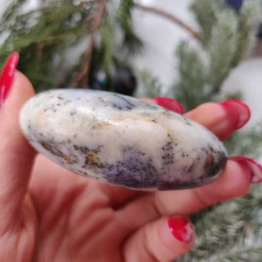 Dendritic Opal  Palm Stone (#20)