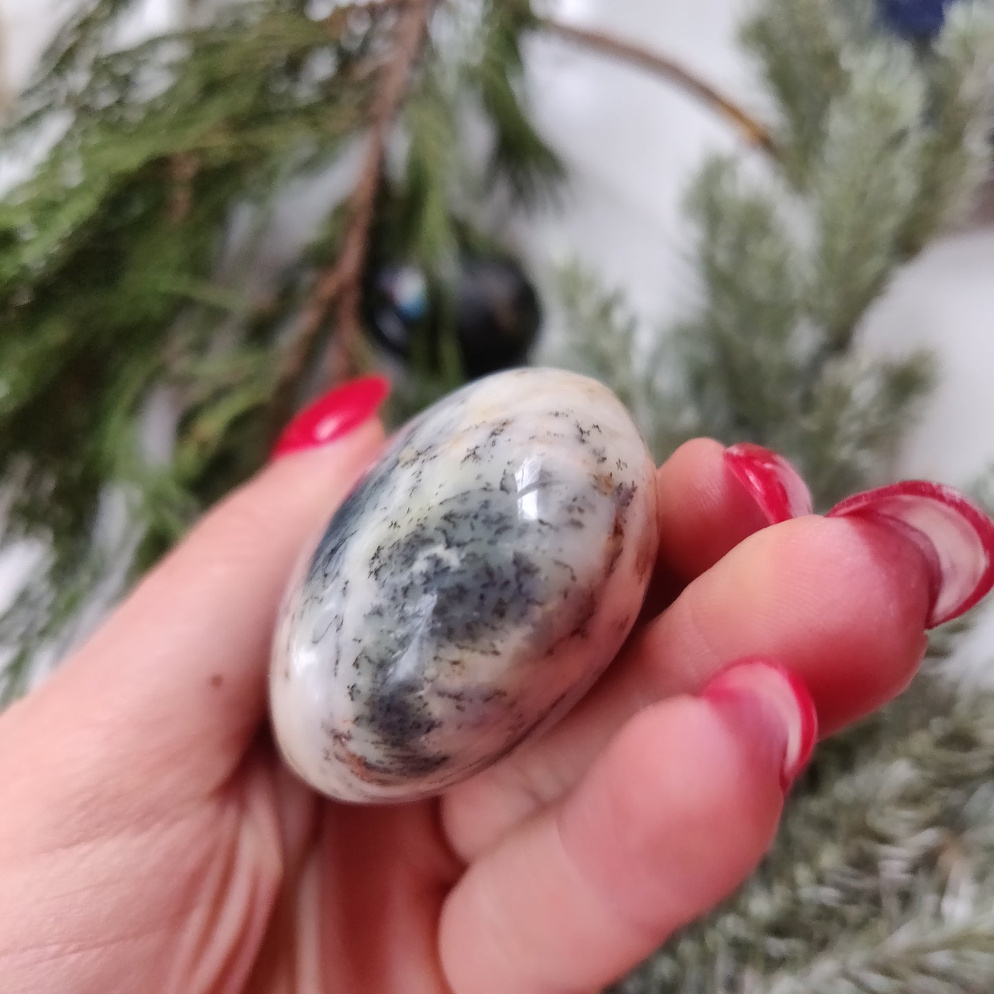 Dendritic Opal Palm Stone (#20)