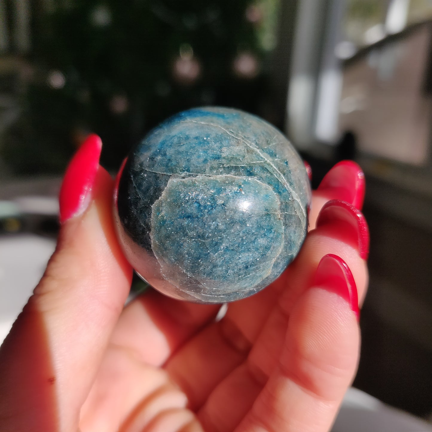 Blue Apatite Egg (#3)