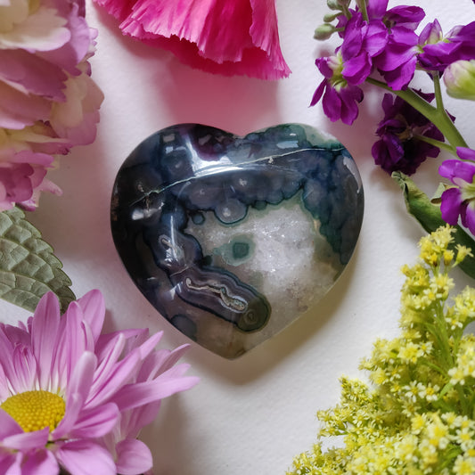 Amethyst Geode / Agate Heart (#1A) - Simply Affinity
