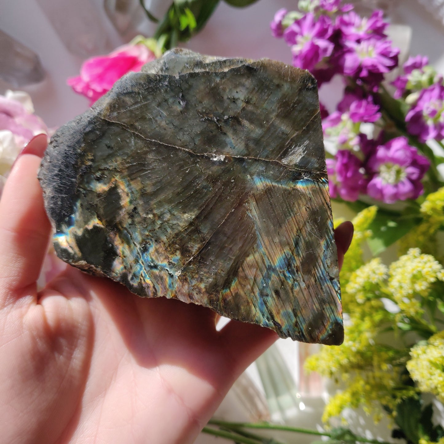 Labradorite Slab - Self-Standing (#50) - Simply Affinity