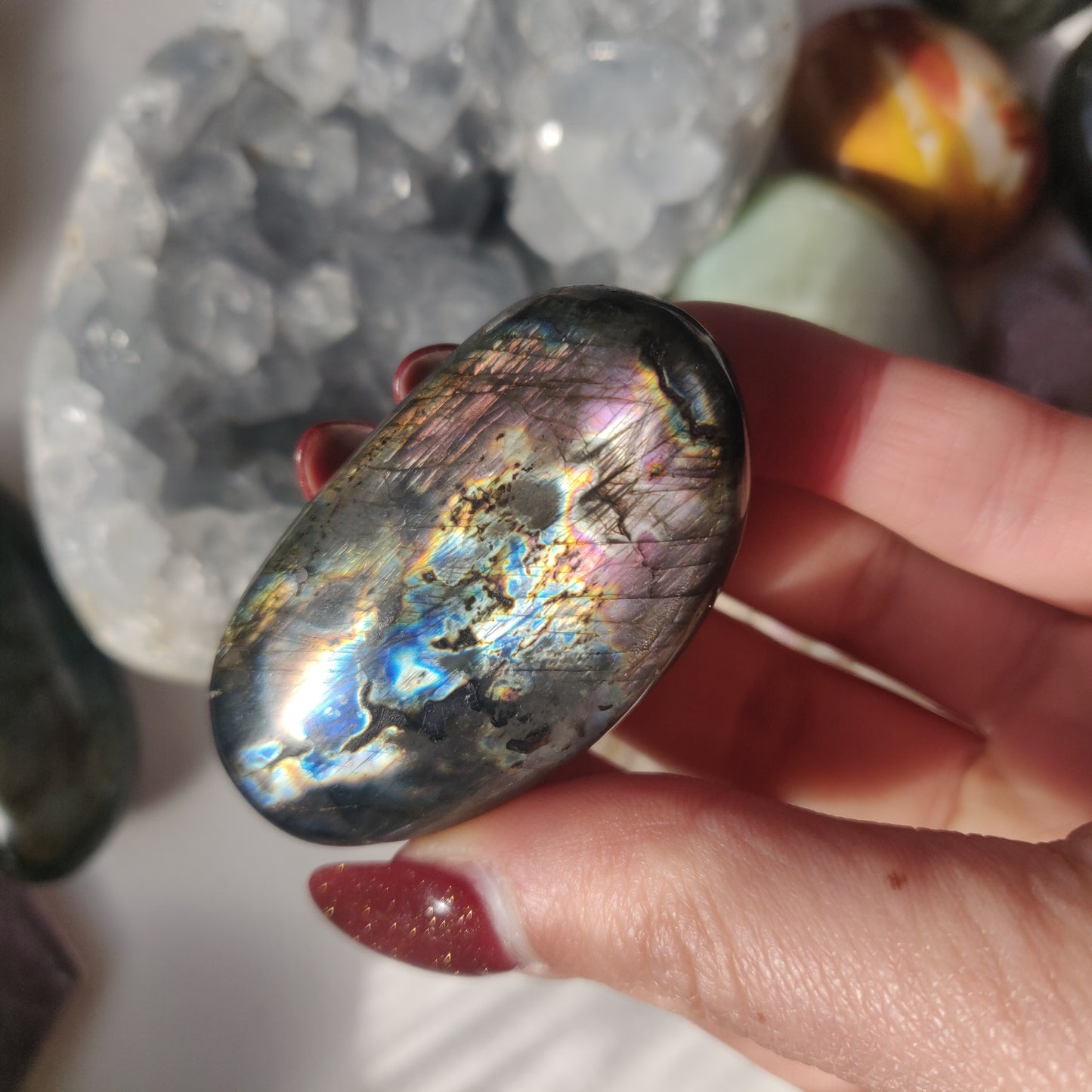 Labradorite Palm Stone (#124A) - Simply Affinity