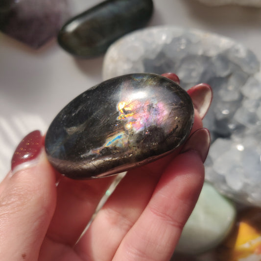 Labradorite Palm Stone (#124A) - Simply Affinity