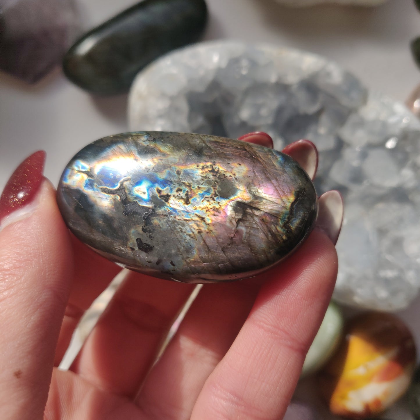 Labradorite Palm Stone (#124A) - Simply Affinity
