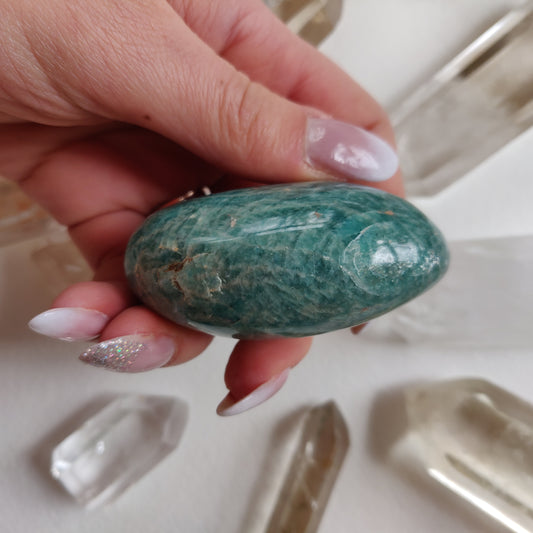 Amazonite Palm Stone (#5A) - Simply Affinity