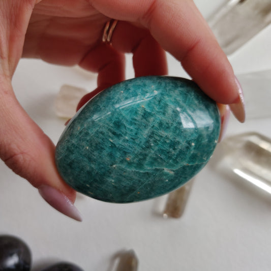 Amazonite Palm Stone (#4A) - Simply Affinity