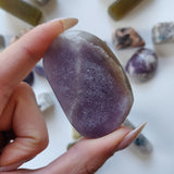 Purple Euphoralite - High Lithium Lepidolite Palm Stone (#1)