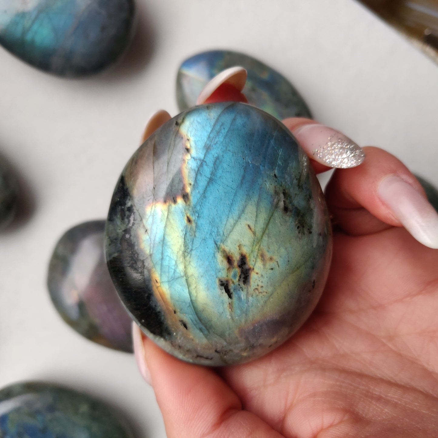 Labradorite Palm Stone (#188)