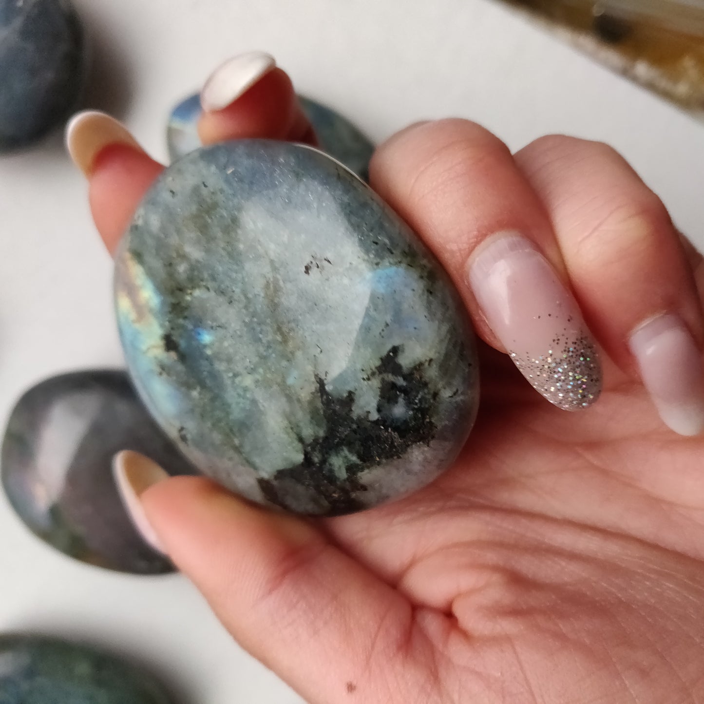 Labradorite Palm Stone (#188)