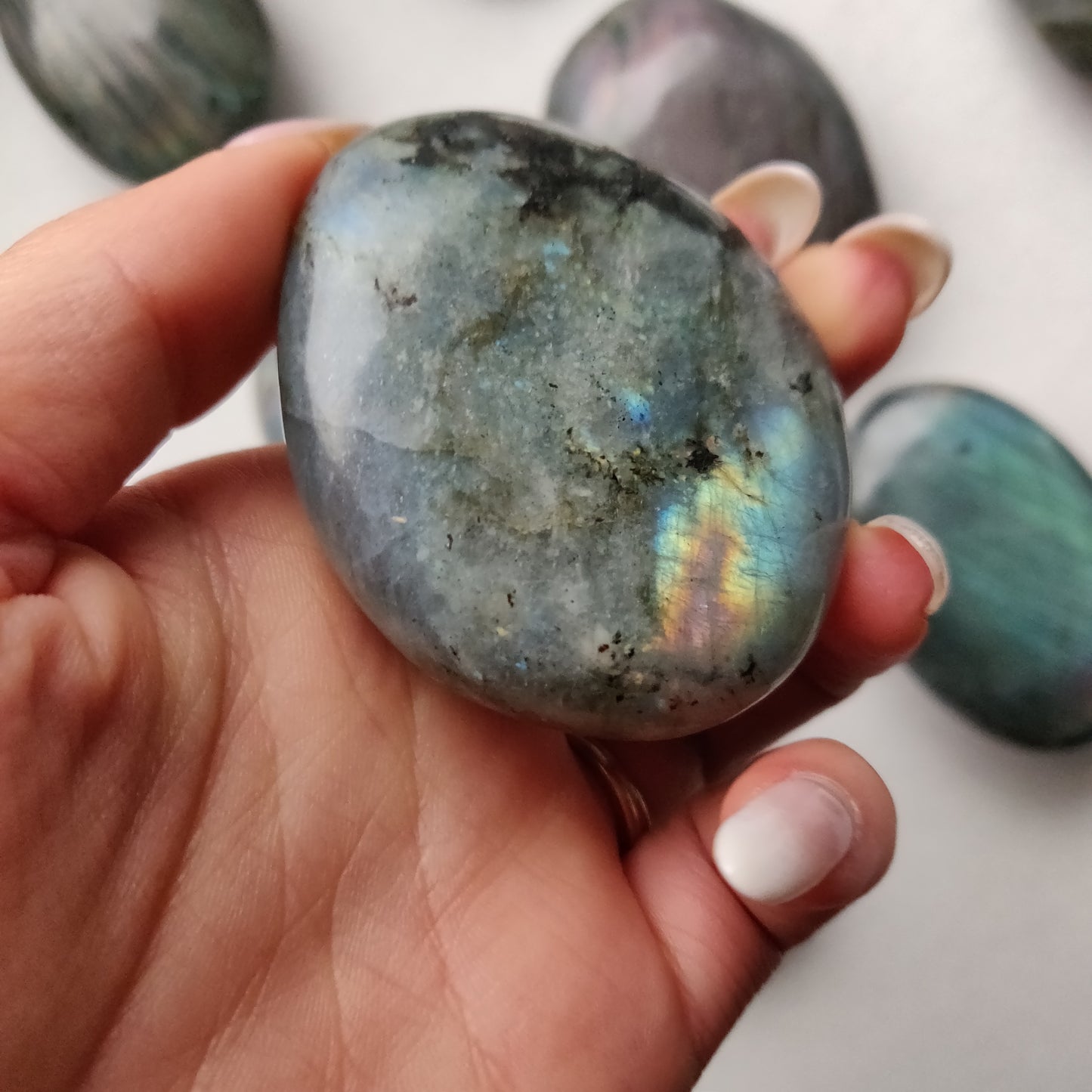 Labradorite Palm Stone (#188)
