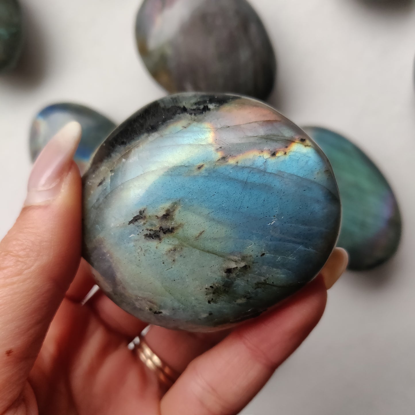 Labradorite Palm Stone (#188)