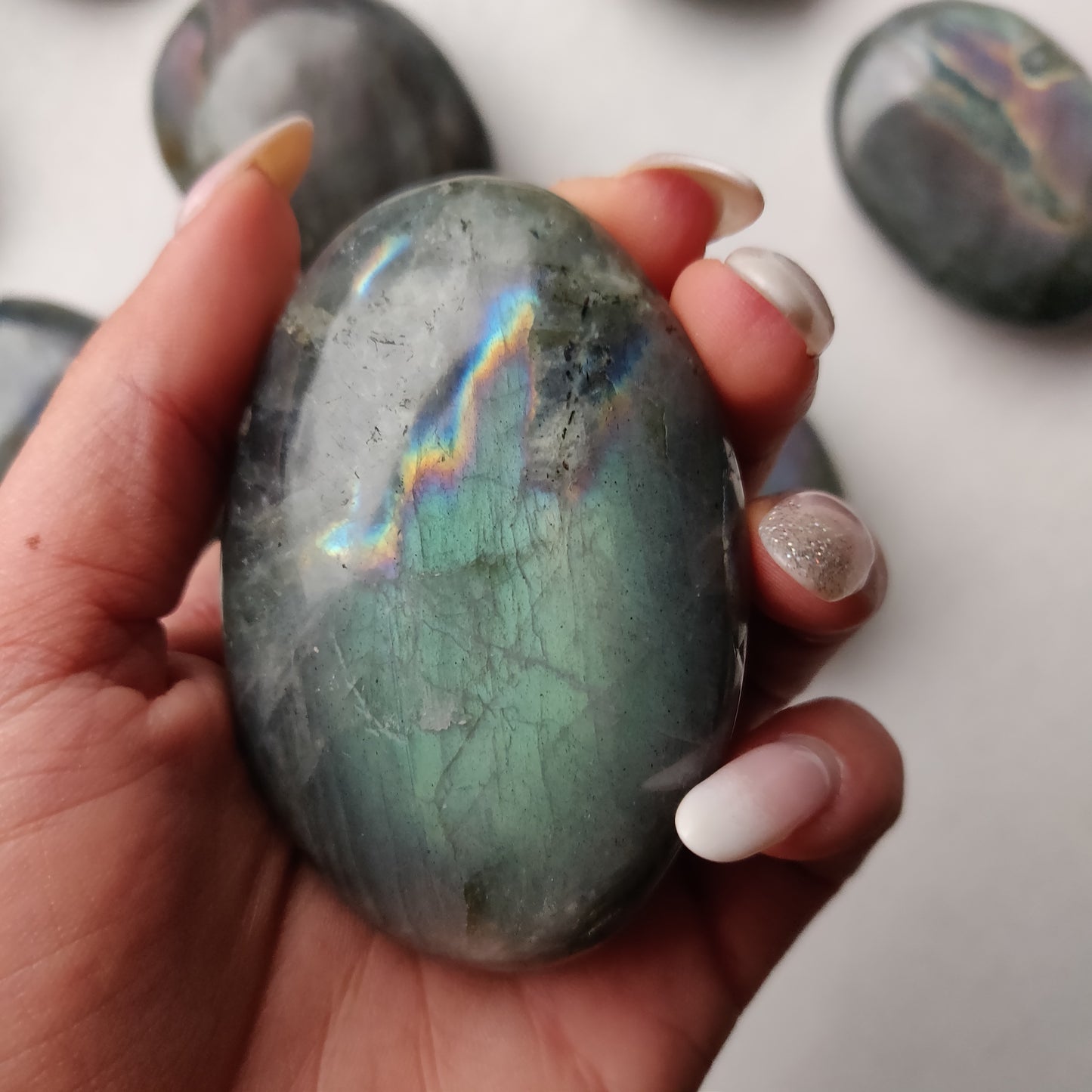 Labradorite Palm Stone (#191)