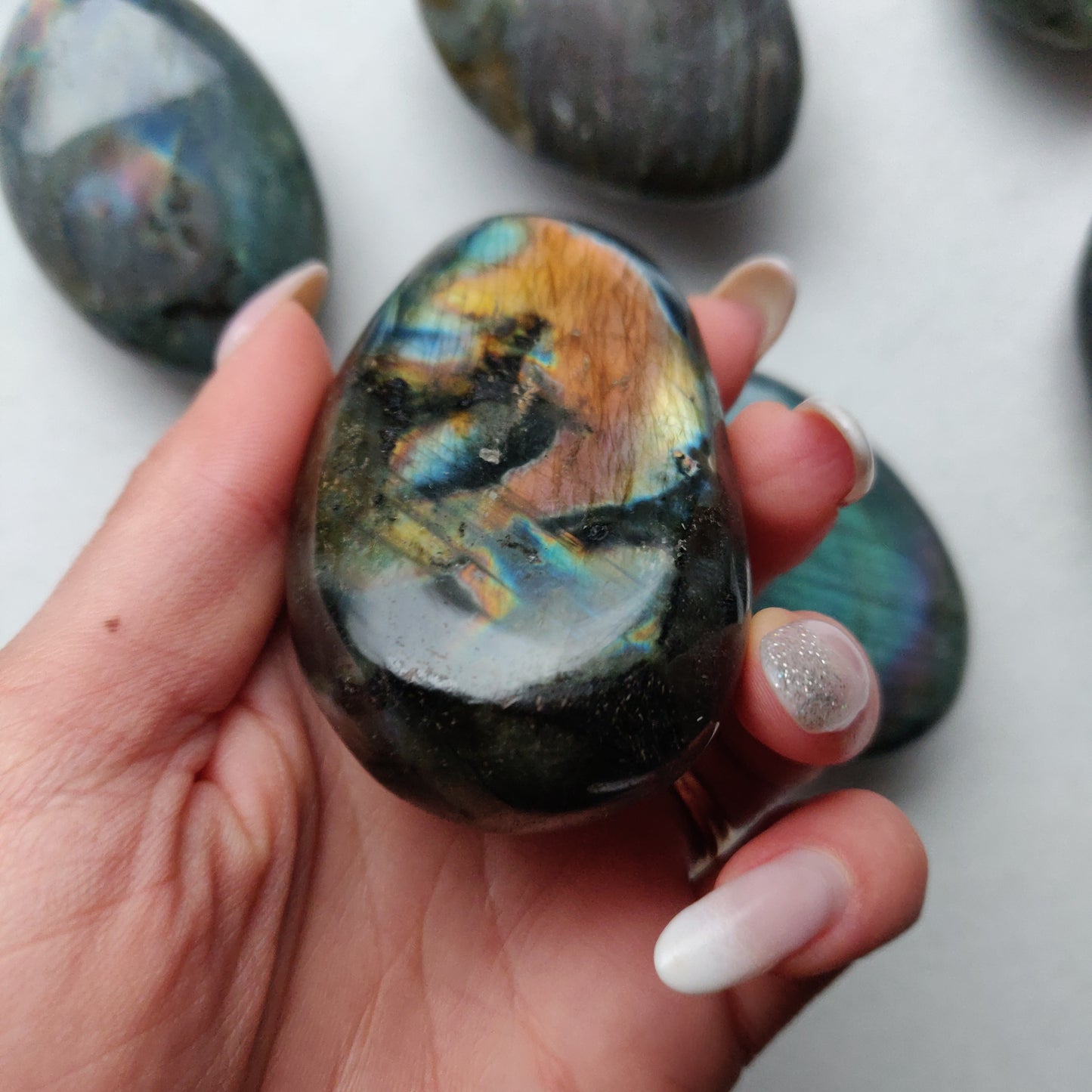 Labradorite Palm Stone (#181)