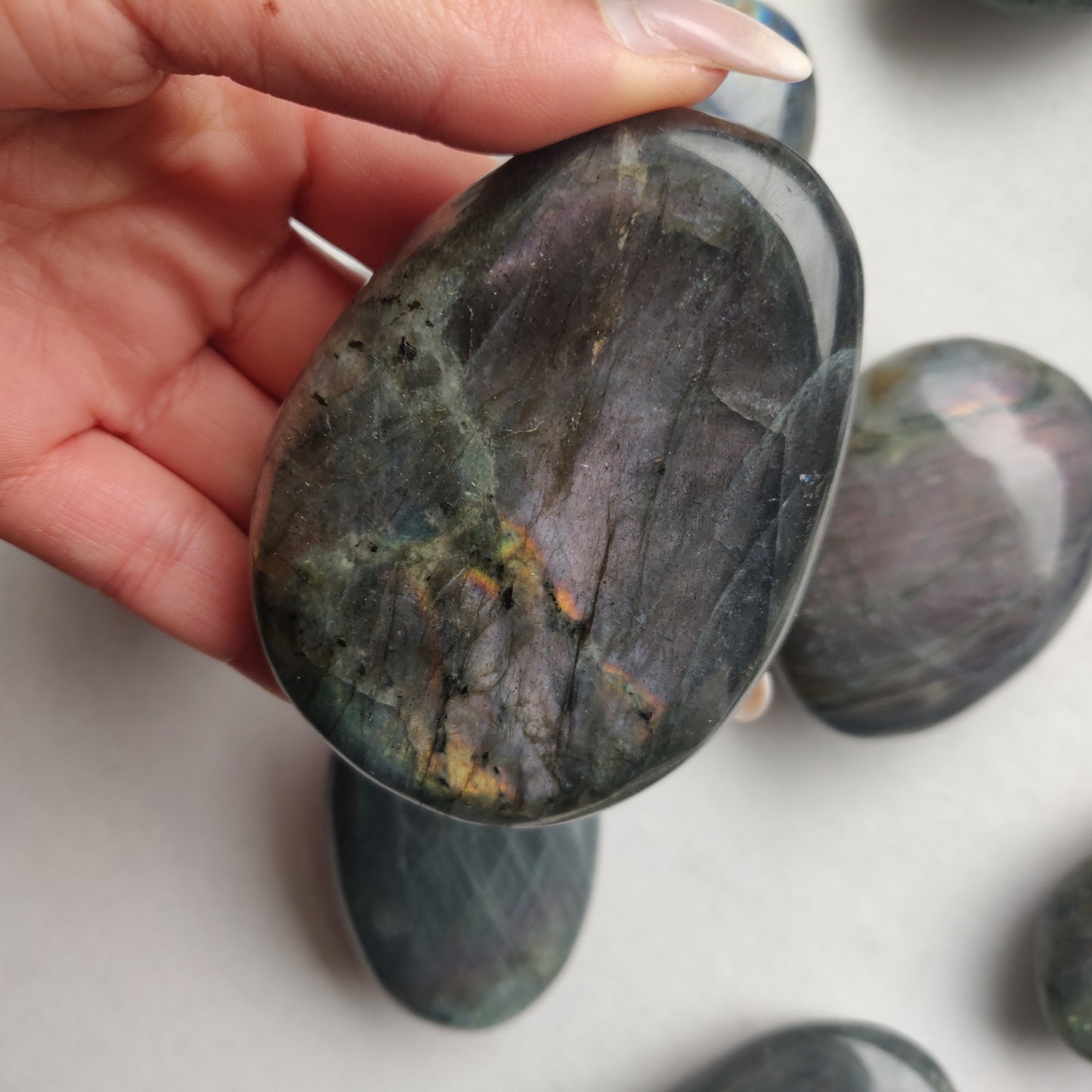 Labradorite Palm Stone (#182)