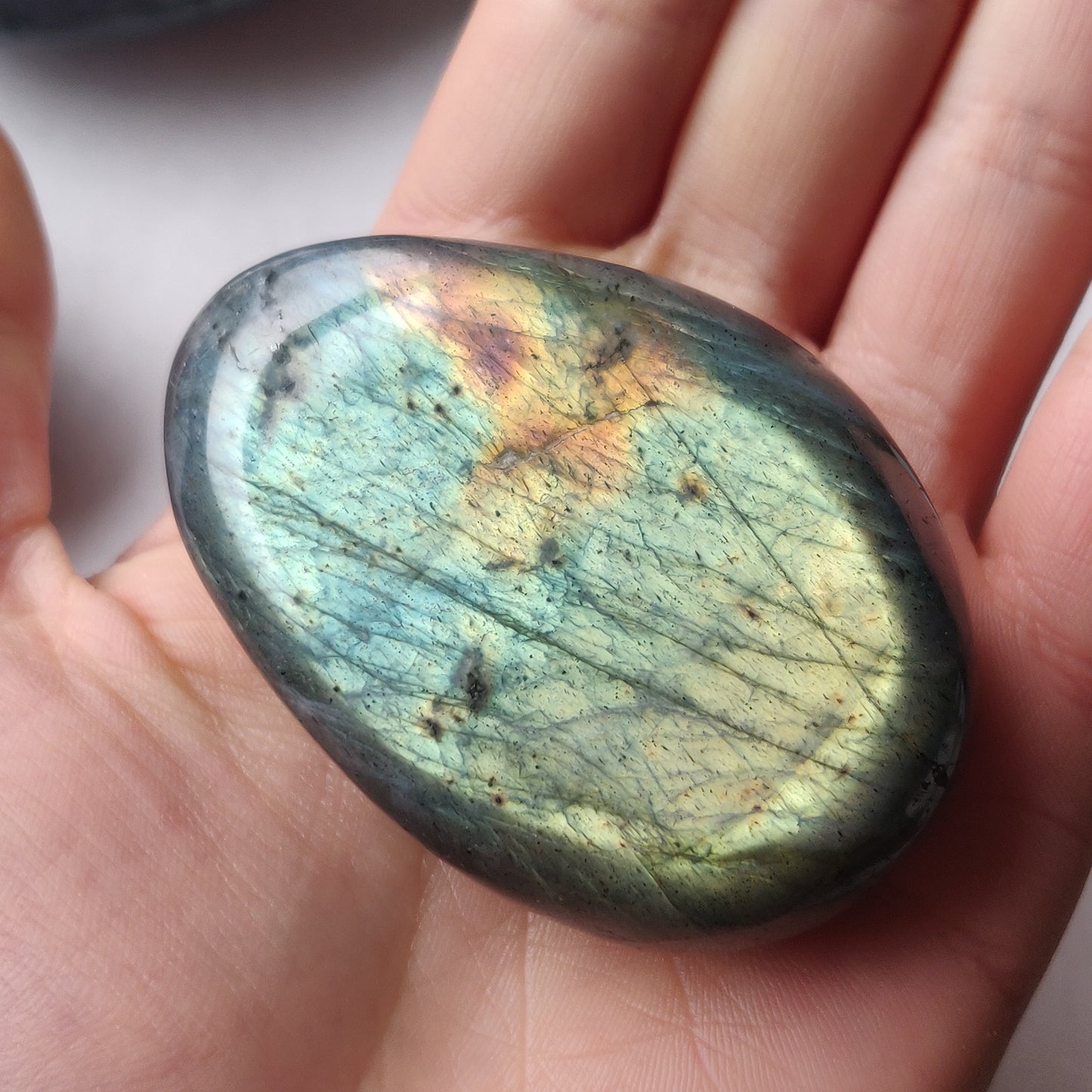 Labradorite Palm Stone (#171)