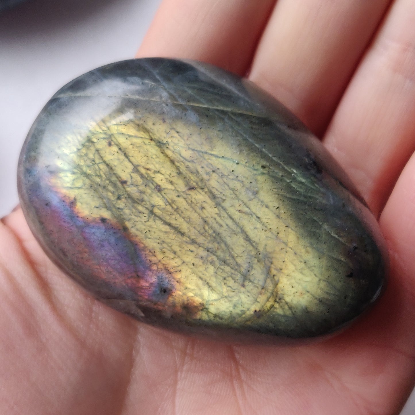 Labradorite Palm Stone (#171)