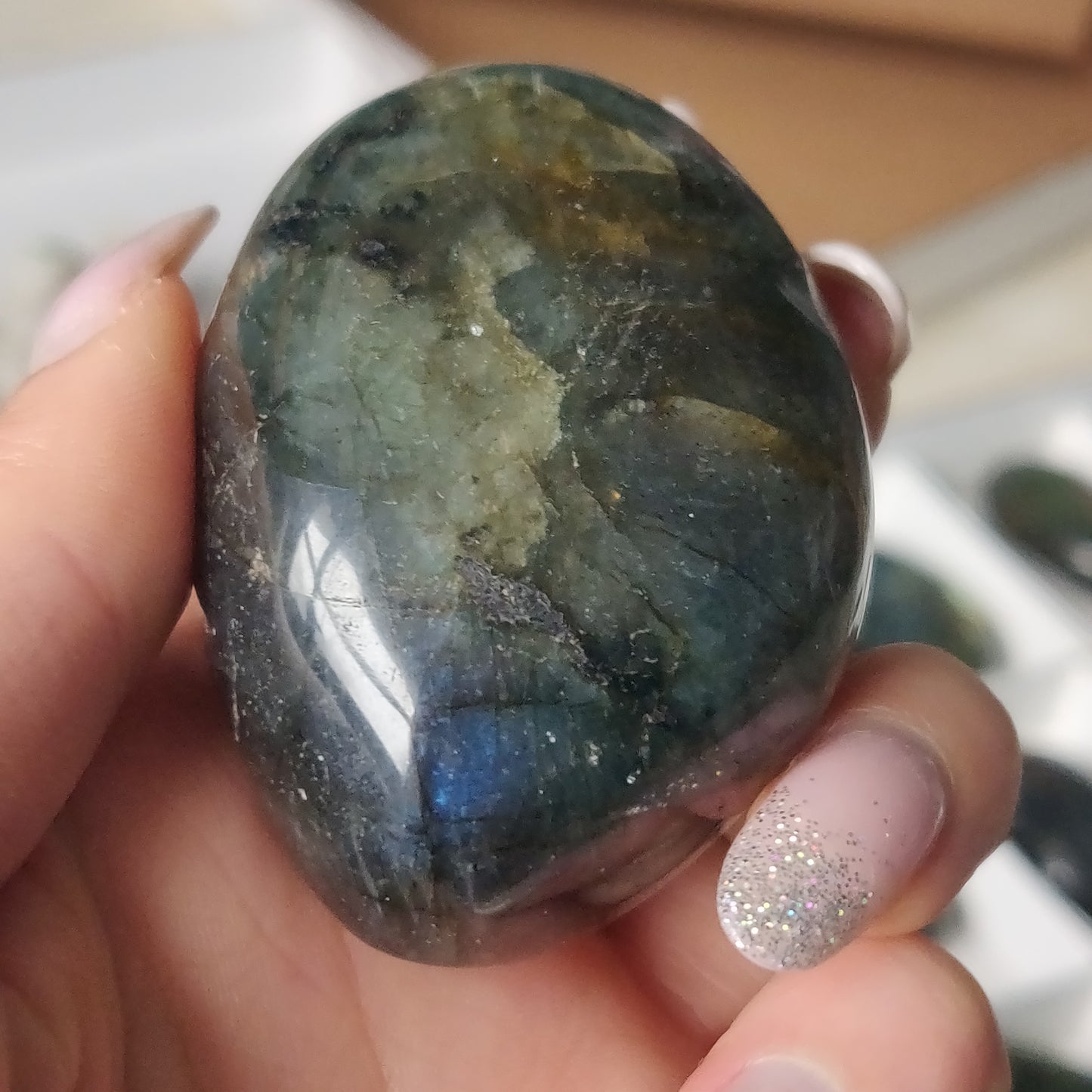 Labradorite Palm Stone (#179)