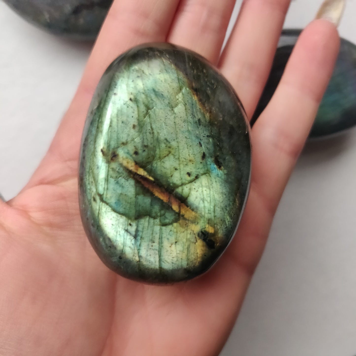 Labradorite Palm Stone (#125)