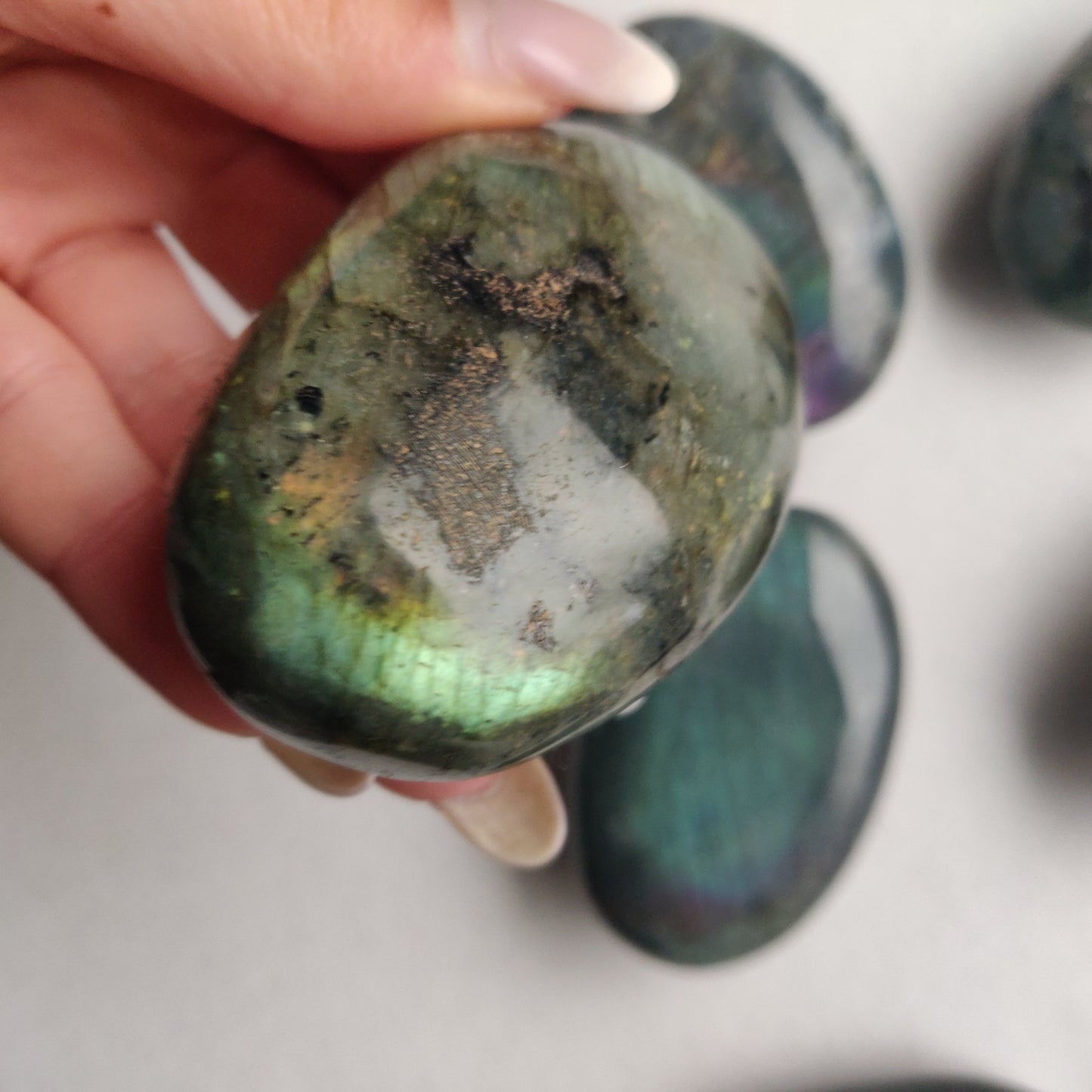 Labradorite Palm Stone (#164)