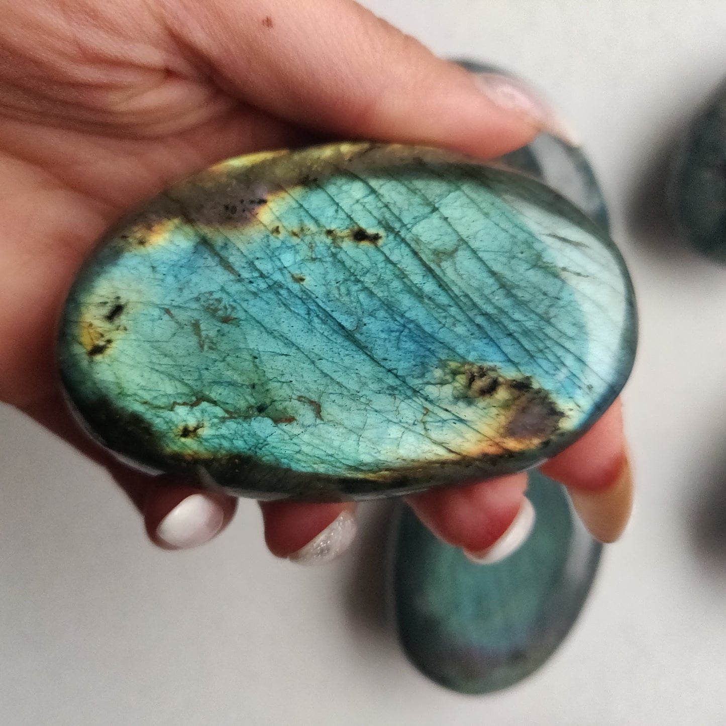 Labradorite Palm Stone (#164)