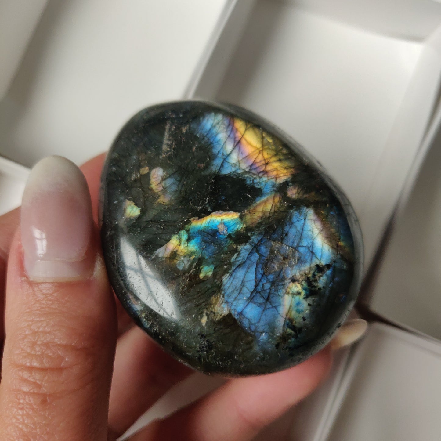 Labradorite Palm Stone (#168)