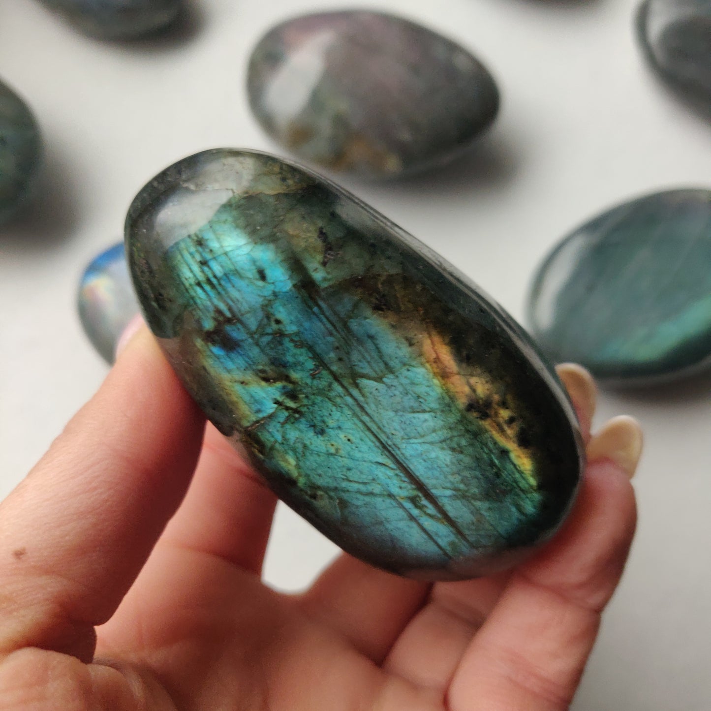 Labradorite Palm Stone (#155)