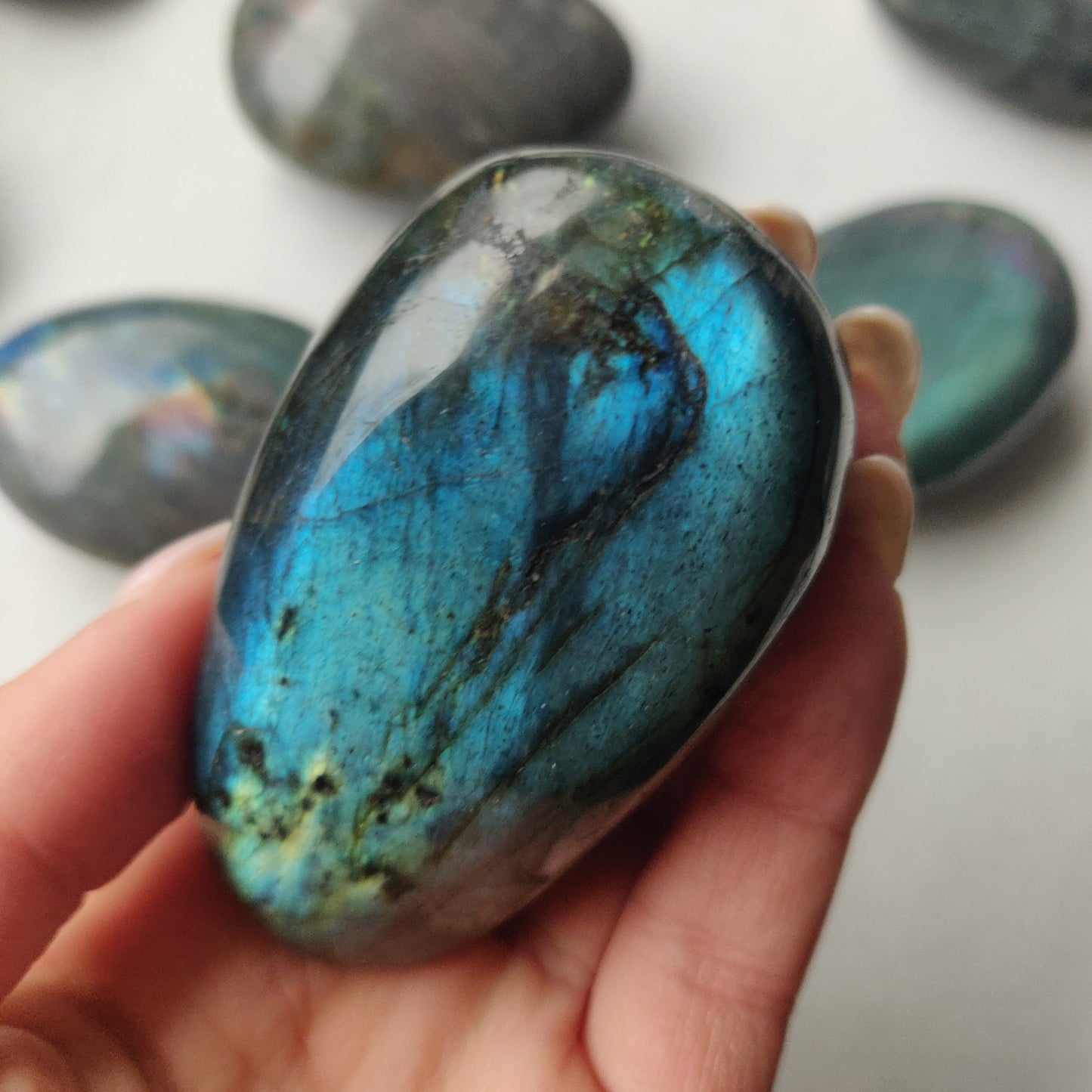 Labradorite Palm Stone (#155)