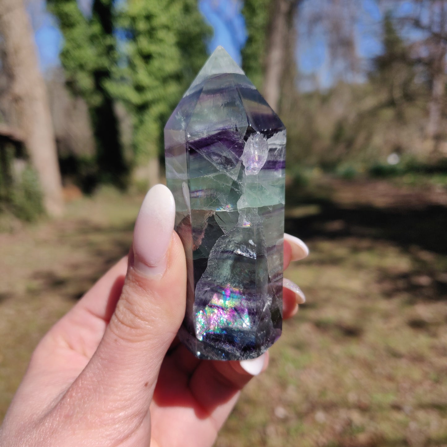 Rainbow Fluorite Tower (#22) - Simply Affinity
