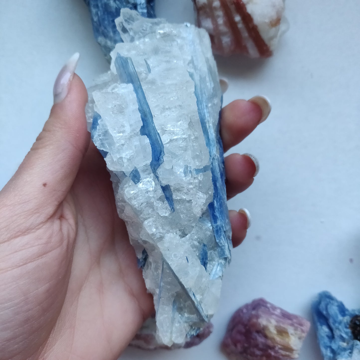 Blue Kyanite Specimen in Quartz (#6)