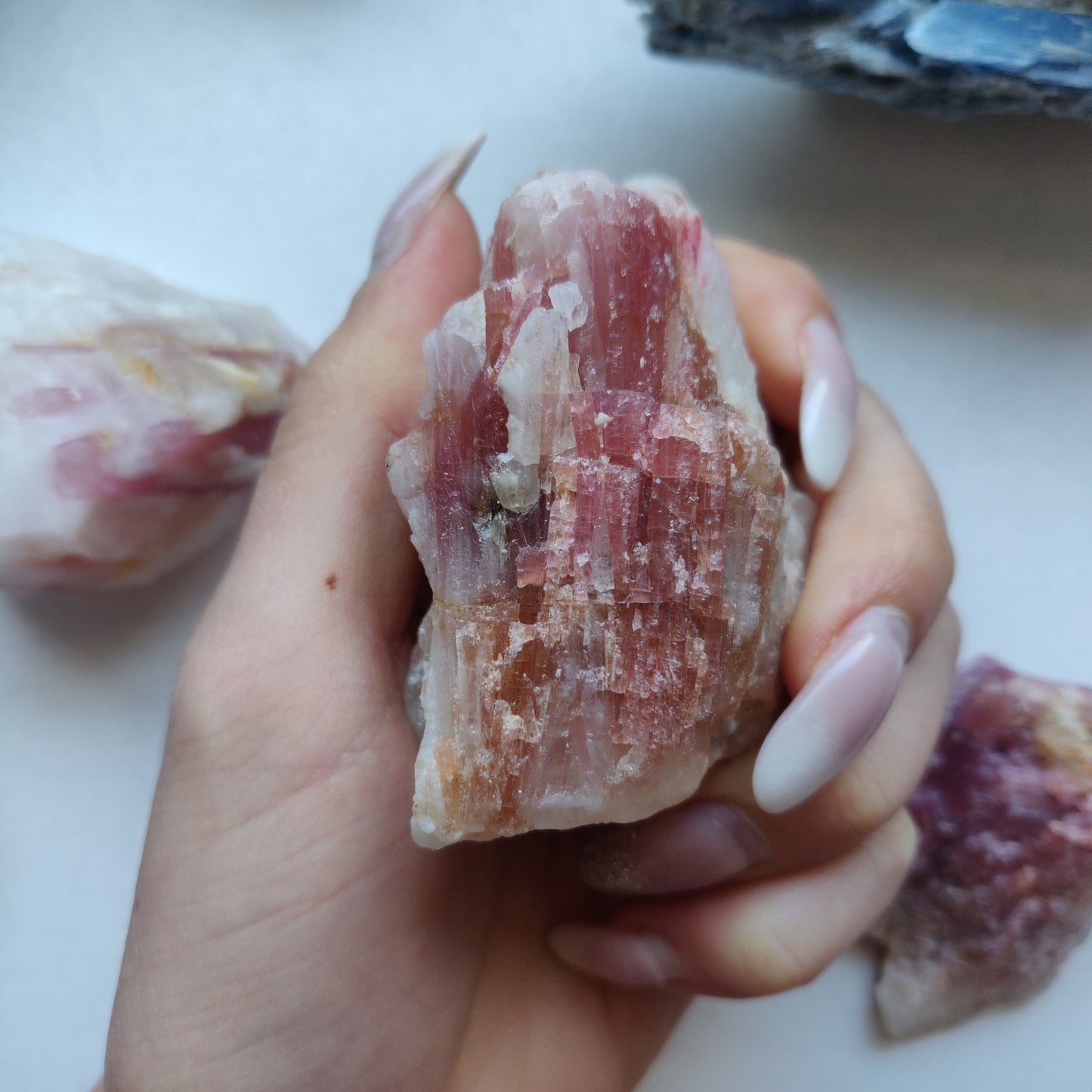Pink Tourmaline in Quartz (#3T)