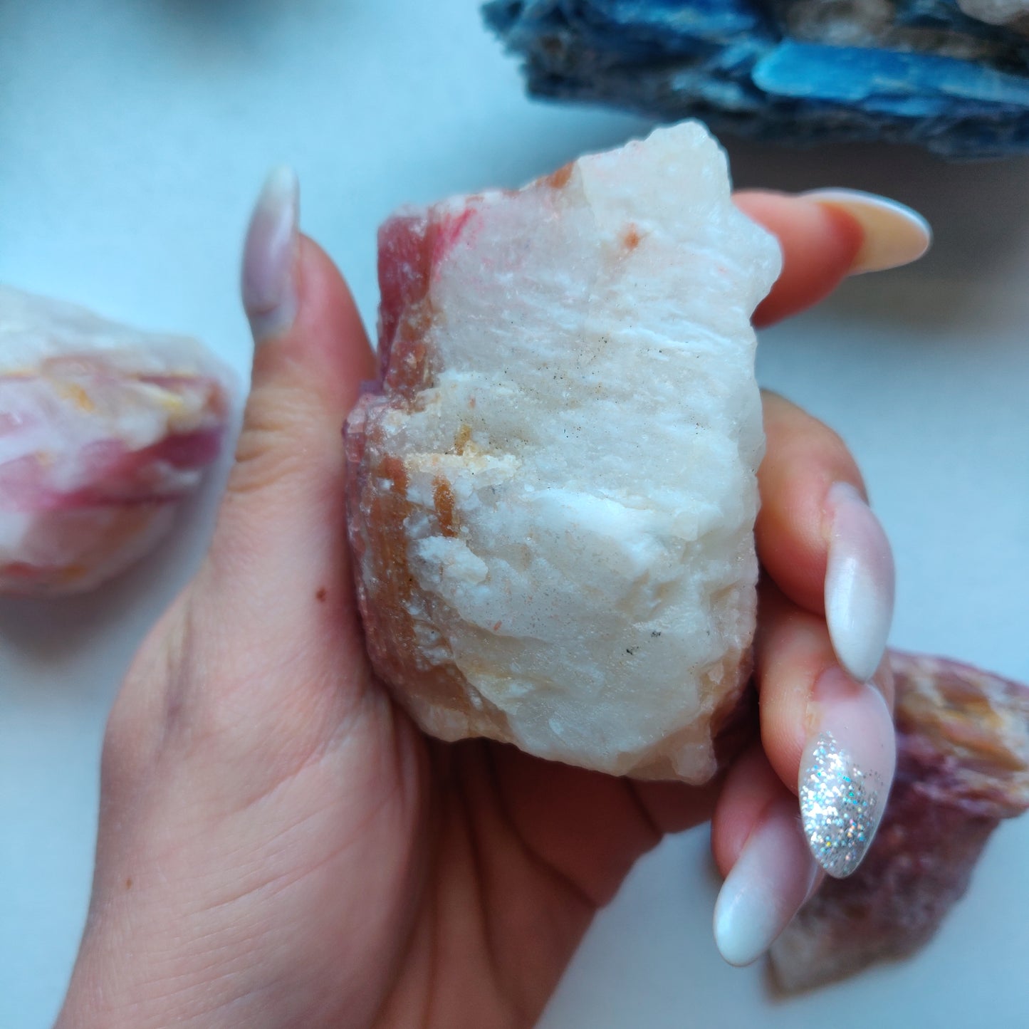 Pink Tourmaline in Quartz (#3T)