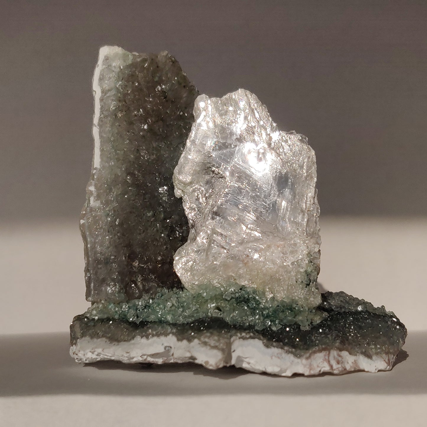 Amethyst & Selenite Sculpture (#1) - Simply Affinity
