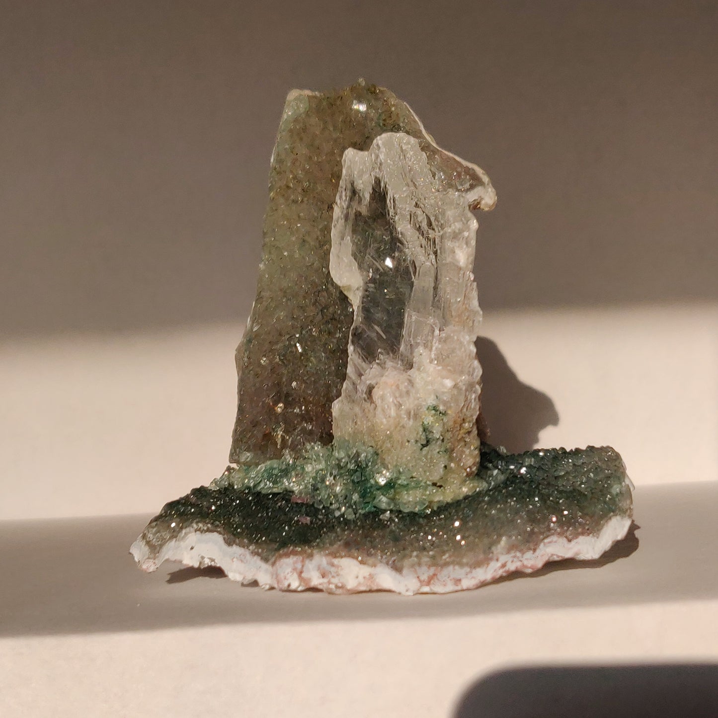 Amethyst & Selenite Sculpture (#1) - Simply Affinity