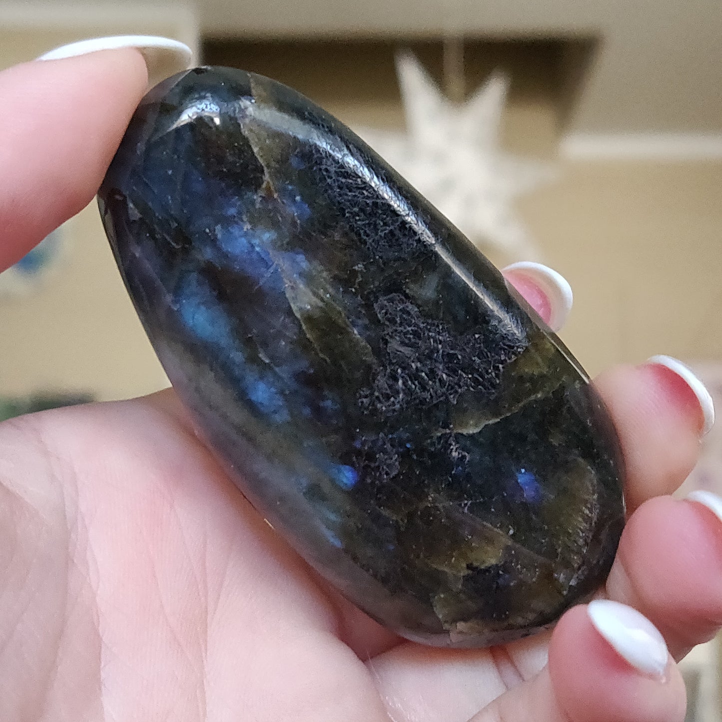 Labradorite Palm Stone (#163)