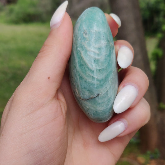 Amazonite Palm Stone (#7) - Simply Affinity