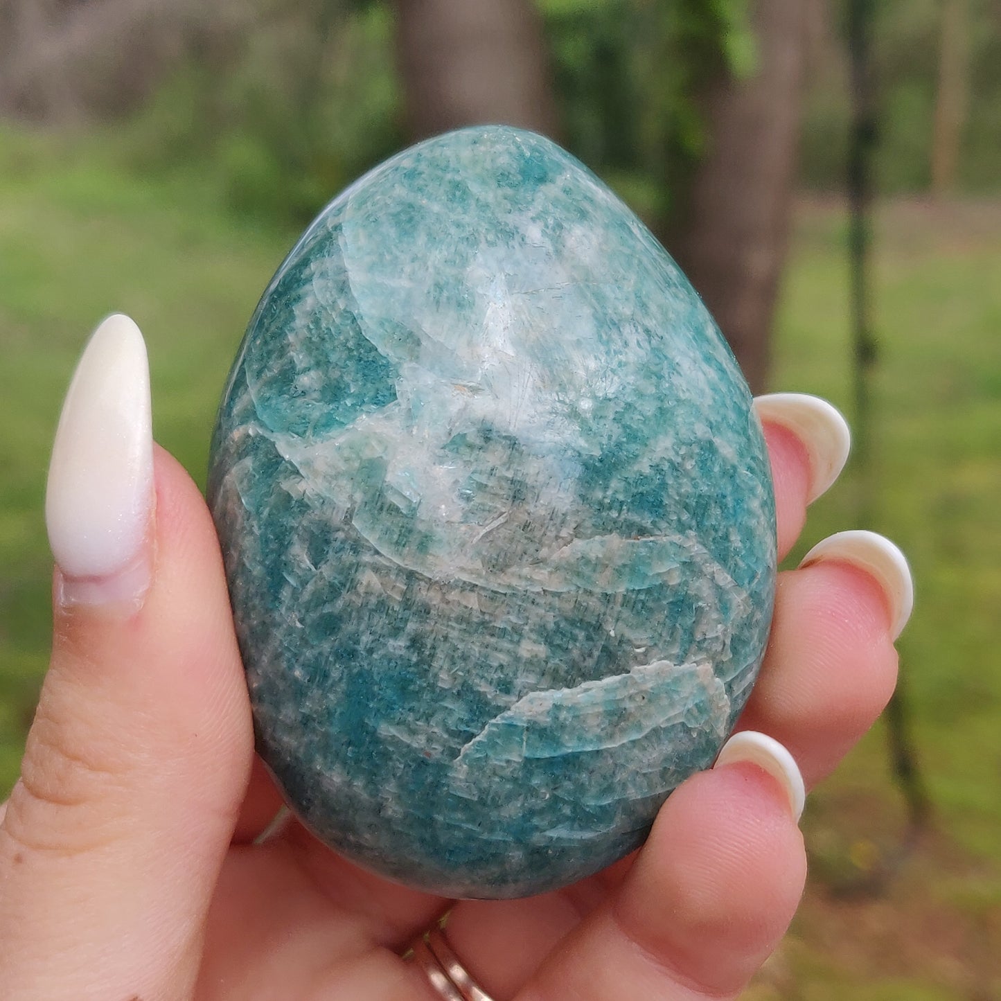 Amazonite Palm Stone (#8) - Simply Affinity