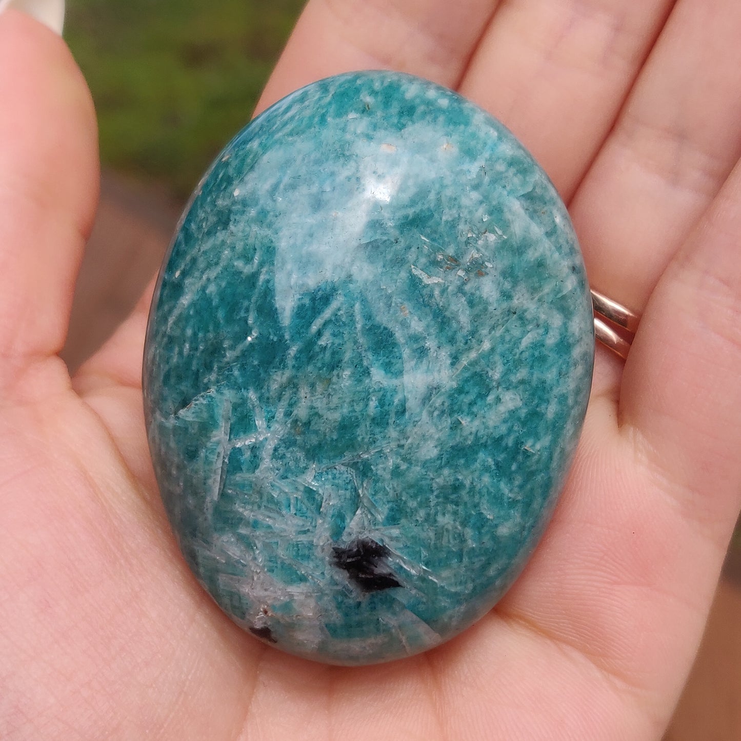 Amazonite Palm Stone (#18) - Simply Affinity