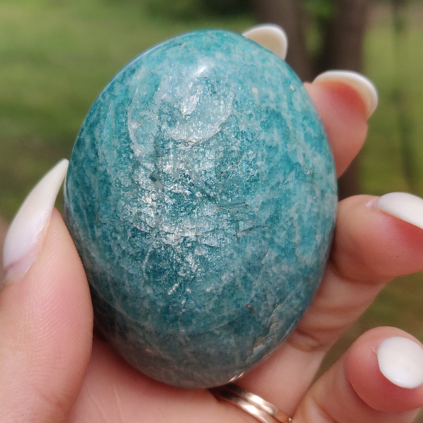 Amazonite Palm Stone (#18) - Simply Affinity