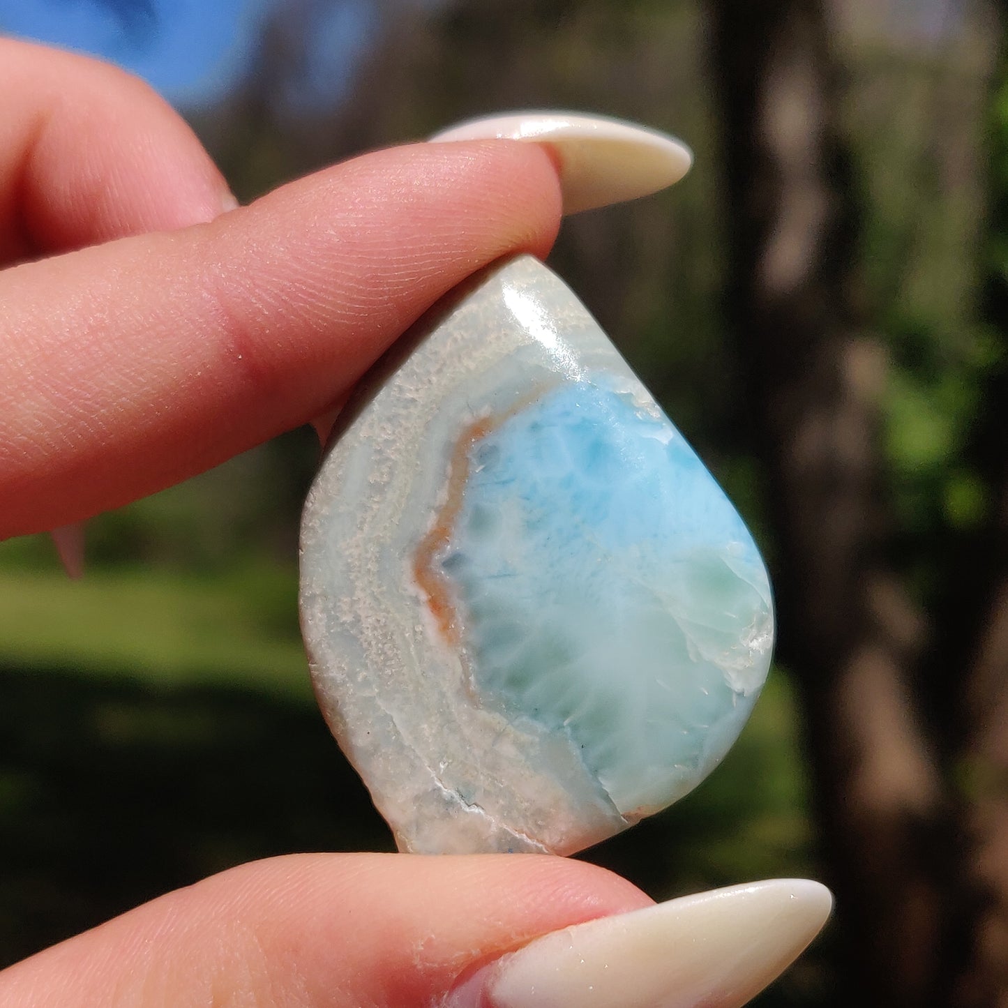 Polished Larimar Slab (#13)
