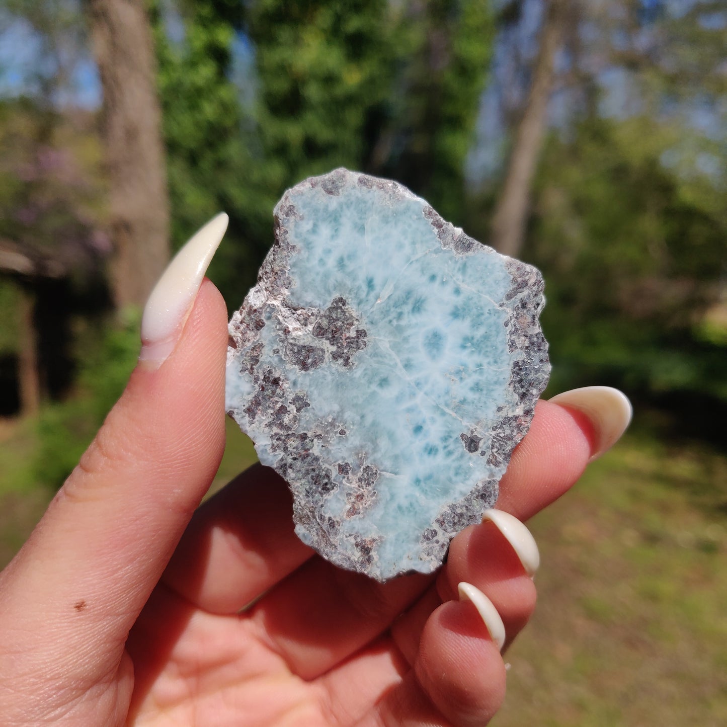Polished Larimar Slab (#17)